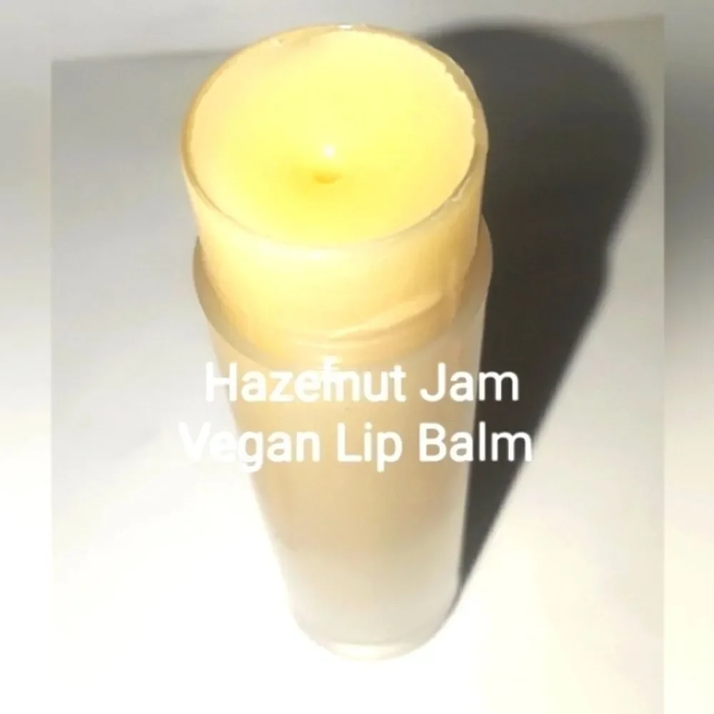 Hand CRAFTED 3 for$13 Hazelnut Jam Super Healing Vegan Lip Balm